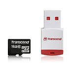 MicroSDHC Class 10 Transcend 16Gb + P3 Card Reader (Premium)