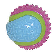 Игрушка для собак мяч теннисный из высокопрочной резины 8 см Croci SPIKY