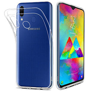 Чохол для Samsung Galaxy M20 М205 силіконовий прозорий ультратонкий (Самсунг М20)