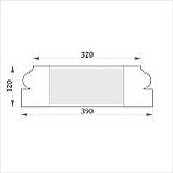 База колони для фасаду, фасадна основа для колони (квадратна) ФБК-6 h120мм (d300мм), фото 2