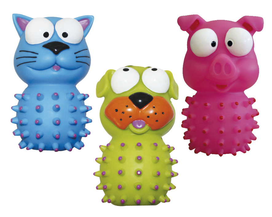 Іграшка для собак масажером для зубів з пищалкою 14 см Croci, фото 1