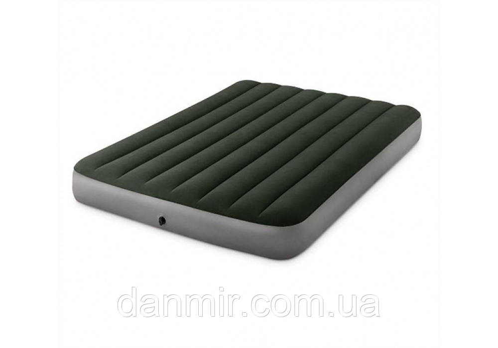 Надувний матрац Intex 64108 (191*137*25 см), з велюровим покриттям