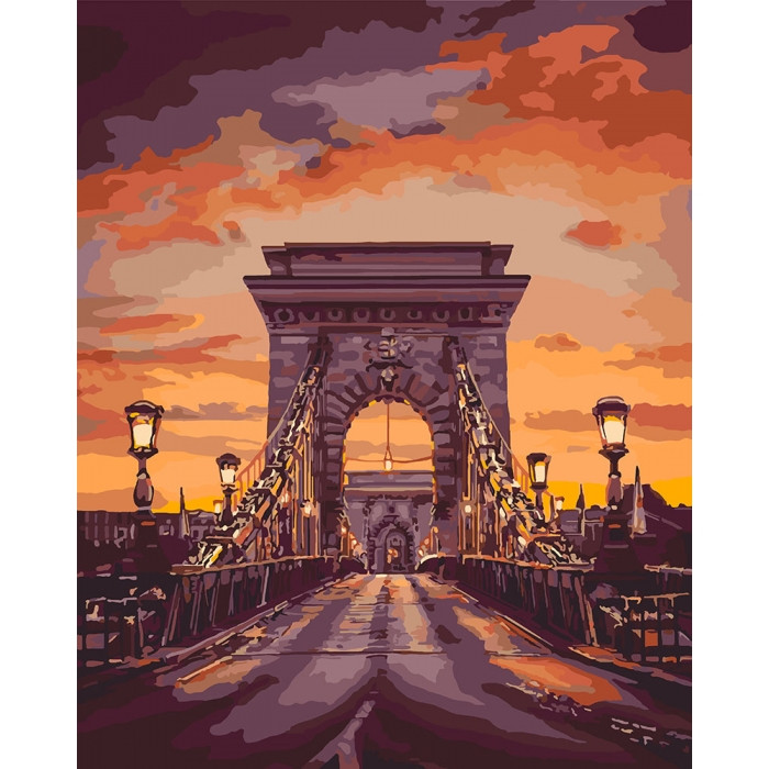 Картина за номерами 40×50 см. З'єднання берегів. Ідейка. КНО3550