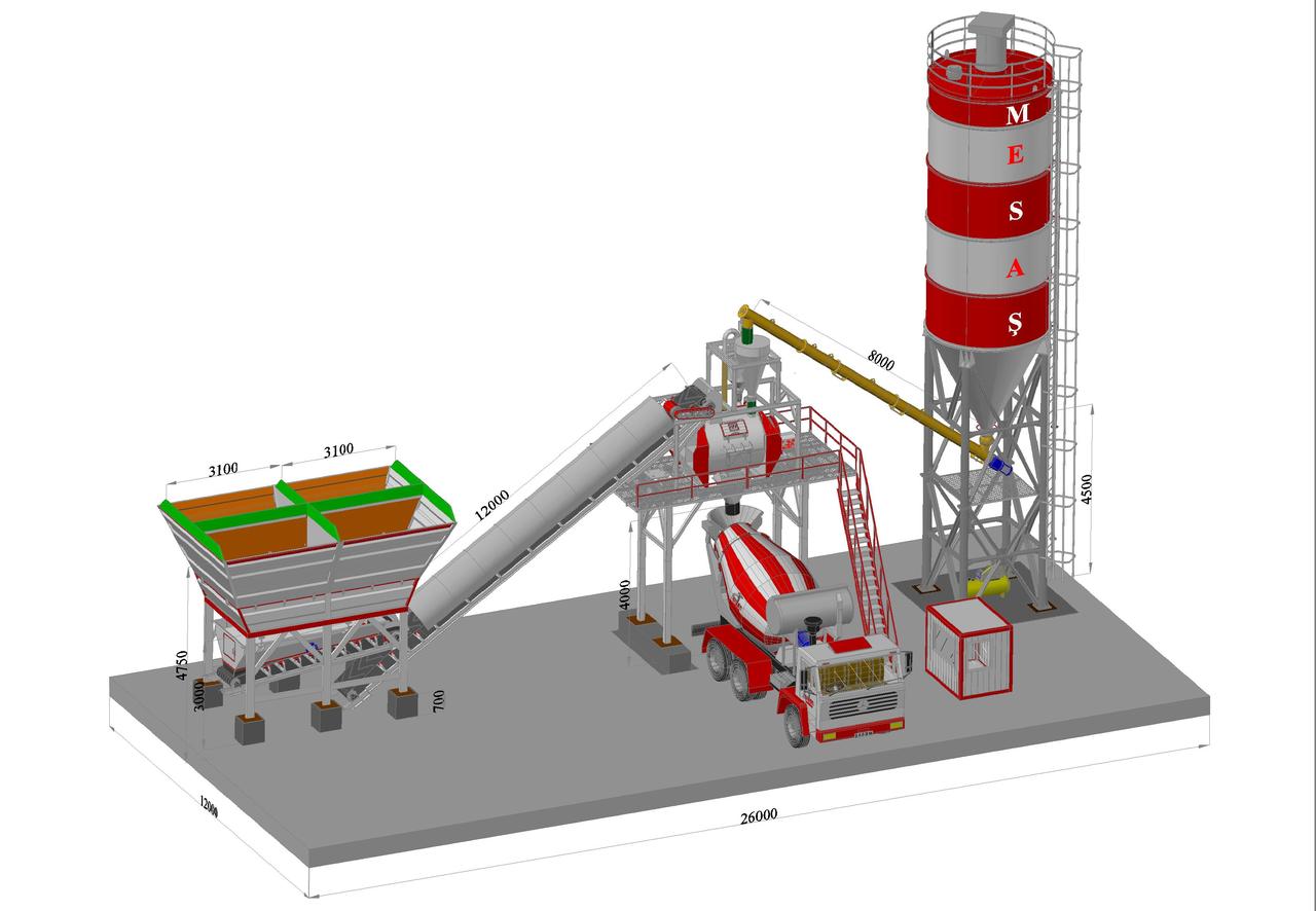 Компактний бетонний завод MESAŞ BETON MESCO I-35