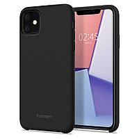 Чохол Spigen для iPhone 11 Silicone Fit, Black (076CS27528)