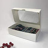 Коробка для еклеров, 230*150*60 мм│НФ│, з вікном, біла, фото 4