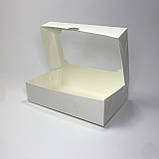 Коробка для еклеров, 230*150*60 мм│НФ│, з вікном, біла, фото 3