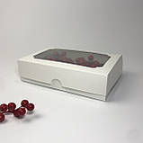 Коробка для еклеров, 230*150*60 мм│НФ│, з вікном, біла, фото 5