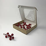 Коробка для пряника, 150*150*30 мм│НФ│, з вікном, крафт, фото 3