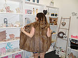 Гарний норковий жилет 44 М розмір натуральна норка цільна норка в розстрочку 0%, фото 2