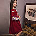 Вишита сукня Moderika Квіткова на бордовому льоні, фото 6