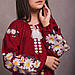 Вишита сукня Moderika Квіткова на бордовому льоні, фото 7