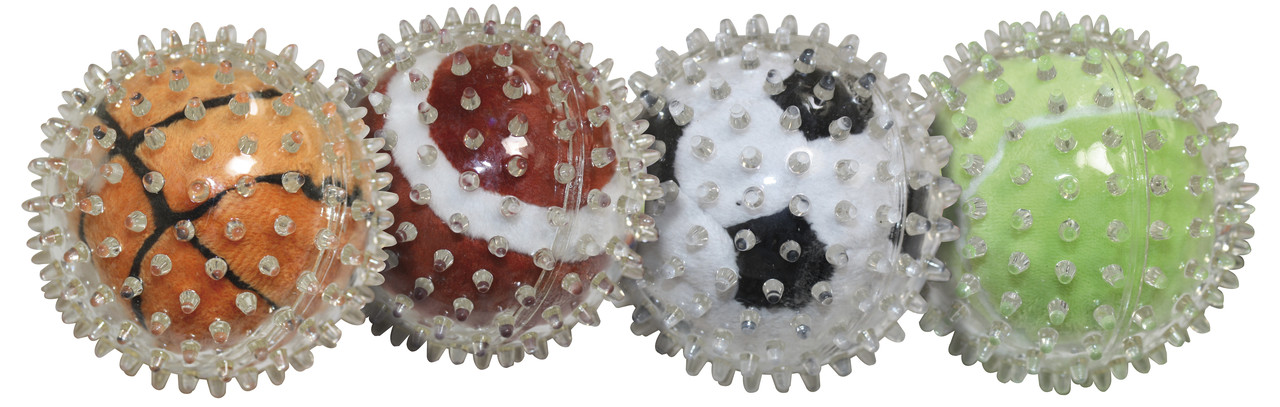 Іграшка для собак спортивний м'яч з шипами 9 см Croci, фото 1