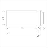 Руст на фасад, фасадний руст (1/2 часть) (боссаж) ФР-12 (250*500мм), фото 3