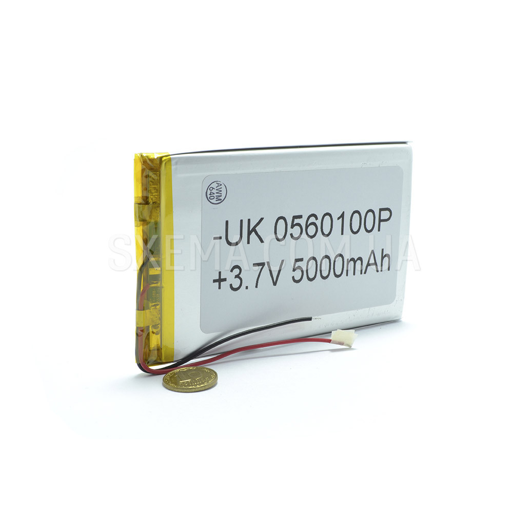 Акумулятор універсальний 0560100 (Li-ion 3.7 В 5000мА·год), (100*60*5 мм)