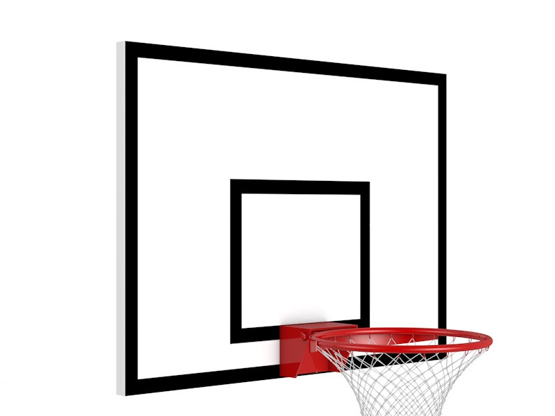 Баскетбольний щит 900 х 680 мм металевий для тренувань, фото 1