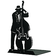 Металеві упори для книг Glozis Jazz (чорний), фото 5