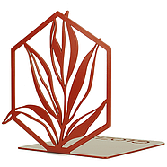 Металевий упор для книг Glozis Terra (мідь), фото 3