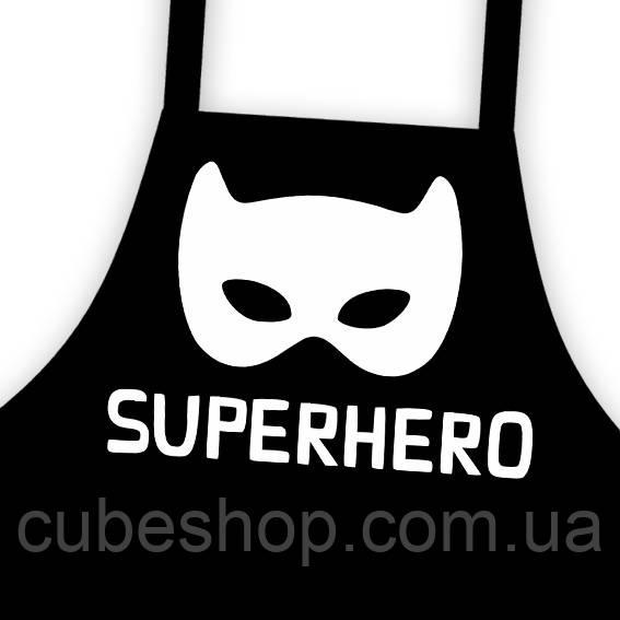Фартух дитячий "Superhero" чорний