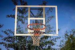 Баскетбольний щит 1200 х 900 мм тренувальний з оргскла завтовшки 10 мм