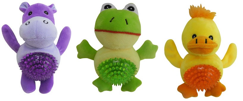 Іграшка для собак тваринки стрибаюча плюш/сілікон Croci в асортименті, фото 1