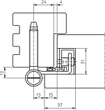 Петля дверна Simonswerk BAKA 2010 2D FD ZK (латунь фігурна) врізна, фото 5