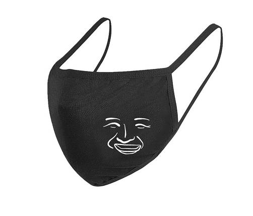 Маска на обличчя Бафф K-Pop Обличчя Suga Black Чорна, фото 1