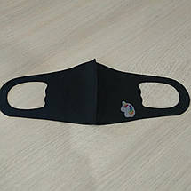 Маска на обличчя Дитяча Пітта Black Маленький одноріг, фото 3