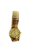 Жіночий годинник з металевим браслетом, що розтягується під золото Yiweisi Жовтий гурт, фото 2