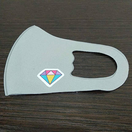 Маска на обличчя Дитяча Пітта Сіра Алмаз, фото 1