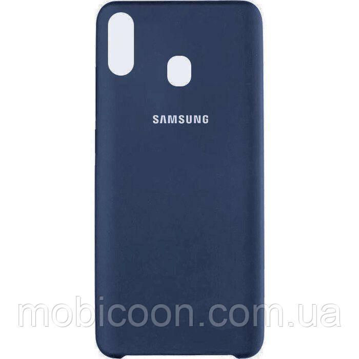 Чохол Silicon Case для Samsung Galaxy M20 М205 темно-синій (Самсунг М20)