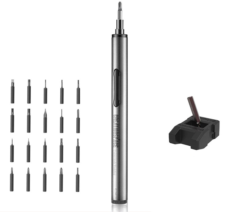 Електровикрутка CREATIONSPACE ZPJ1802A + 20 біт Dark Silver (7123)