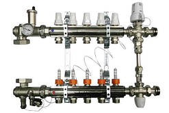Колектор для теплої підлоги 1" х 6 виходів ICMA(Ікма)