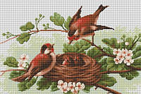 "Птицы у гнезда" Luca-S. Набор для вышивки крестом (BM3005)
