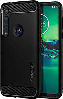 Чохол Spigen для Moto G8 Plus Rugged Armor, Matte Black (ACS00605)