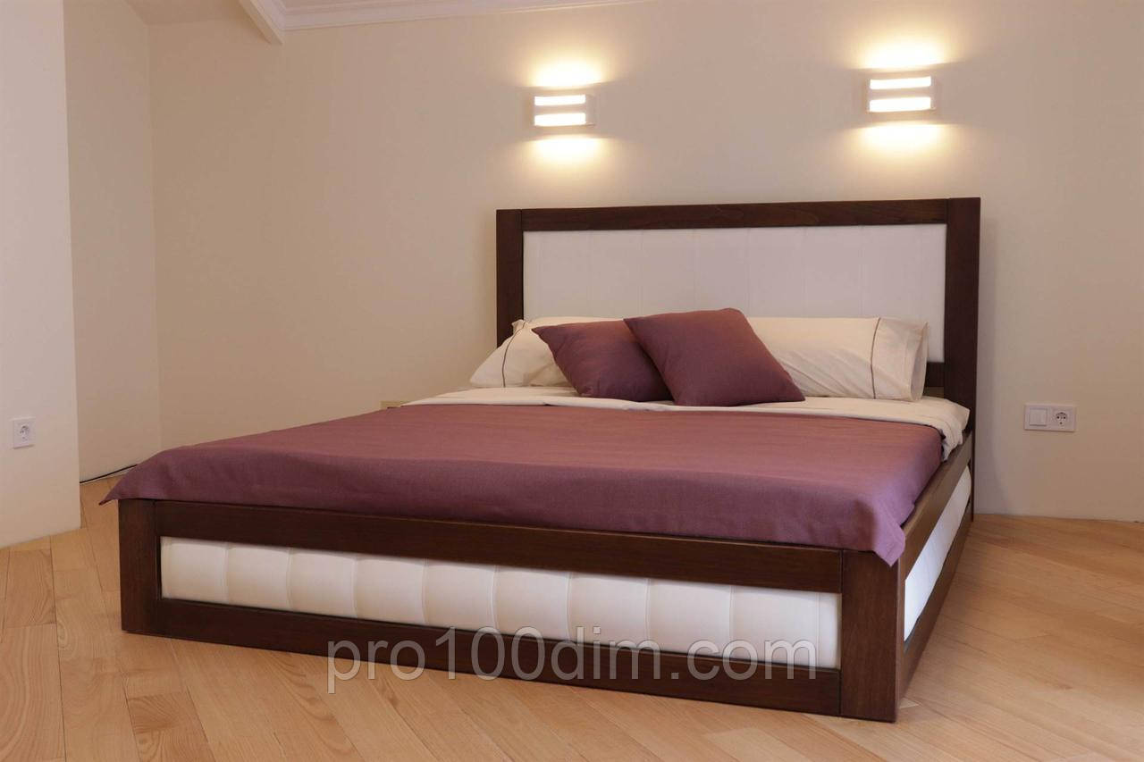 Ліжко дерев'яне букове з підіймальним механізмом Амелія