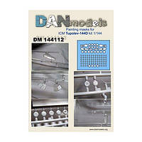 Маска для моделі літака Ту-144Д (ICM). 1/144 DANMODELS DM144112