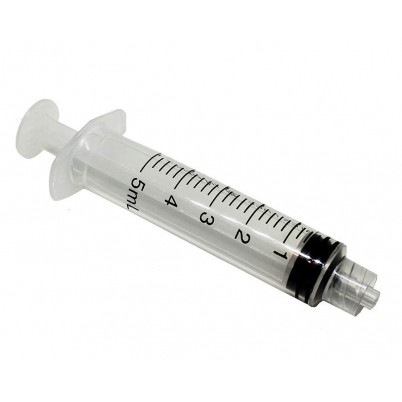 Шприц Medicare 5 мл 3-компонентний, голка ЛУЕР ЛОК 0,7х 38 мм, фото 1