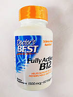 Doctor's Best, Best, Активний вітамін B12, 1000 мкг, 60 рослинних капсул
