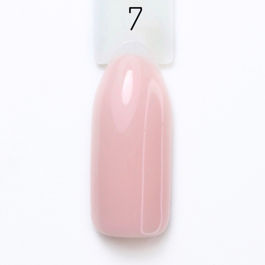 Гель-лак для нігтів Bravo №7 Бежево-рожевий Beige pink 10мл