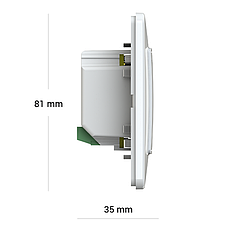 Терморегулятор terneo sx з Wi-Fi, слонова кістка, фото 5