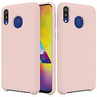 Чехол Silicon Case для Samsung Galaxy M20 М205 розовый (Самсунг М20)