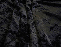 Оксамит італійський віскозно шовковий натуральний чорного кольору однотонний MI 12