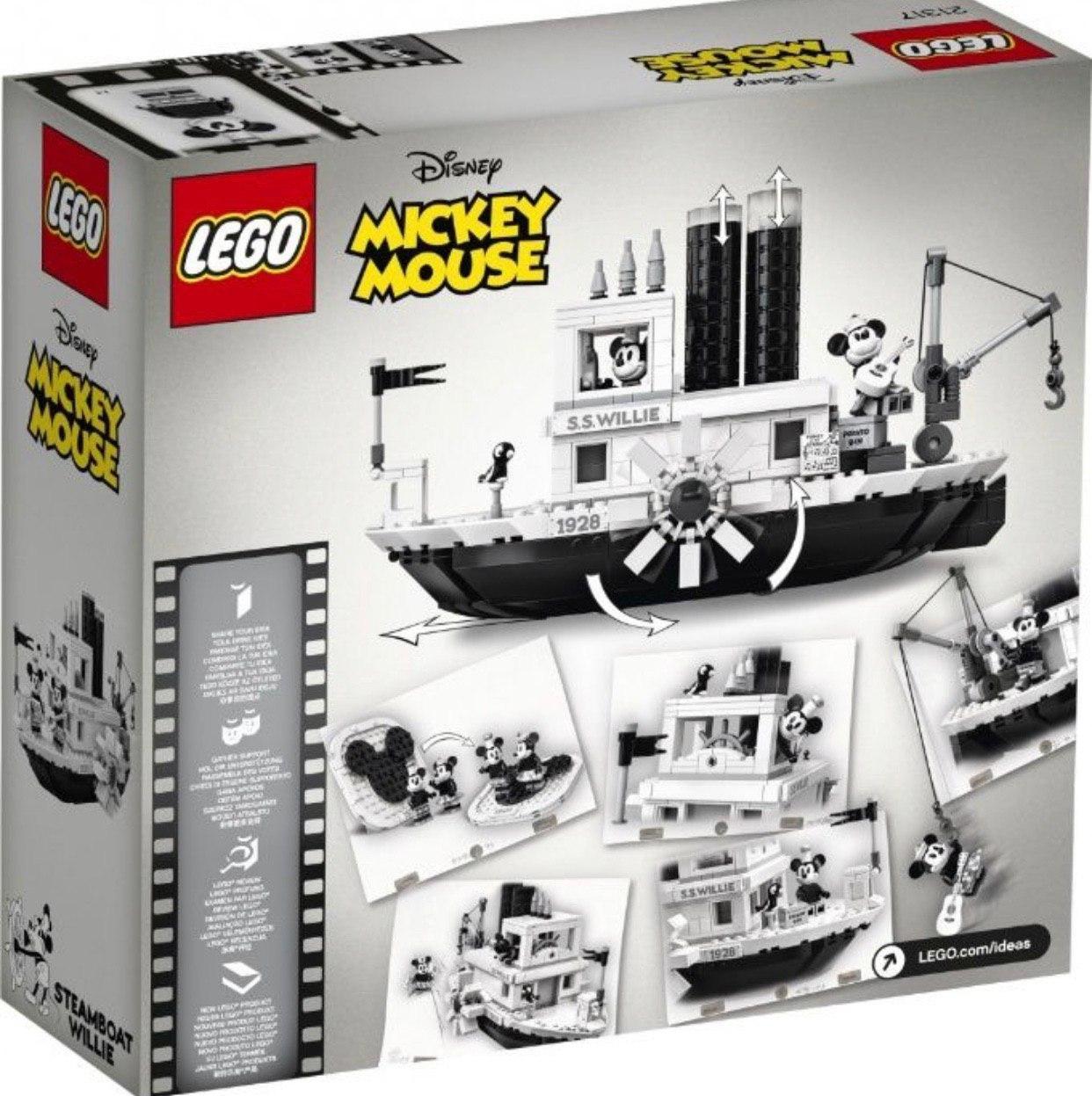Конструктор  LEGO Ideas 21317 Disney Steamboat Willie Пароплавчик Віллі