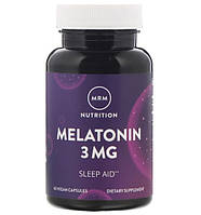Мелатонін, 3 мг, MRM 60 веганских капсул,