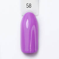 Гель-лак для ногтей Bravo №58 Темно-фиолетовый Pur pur 10мл