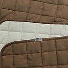 Покривало стеганое двостороннє "Дует"210х220 см капучіно, фото 5