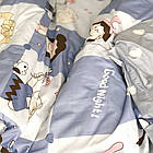 Комплект постільної білизни підлітковий сатин Viluta полуторний комплект, фото 3