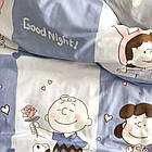 Комплект постільної білизни підлітковий сатин Viluta полуторний комплект, фото 4