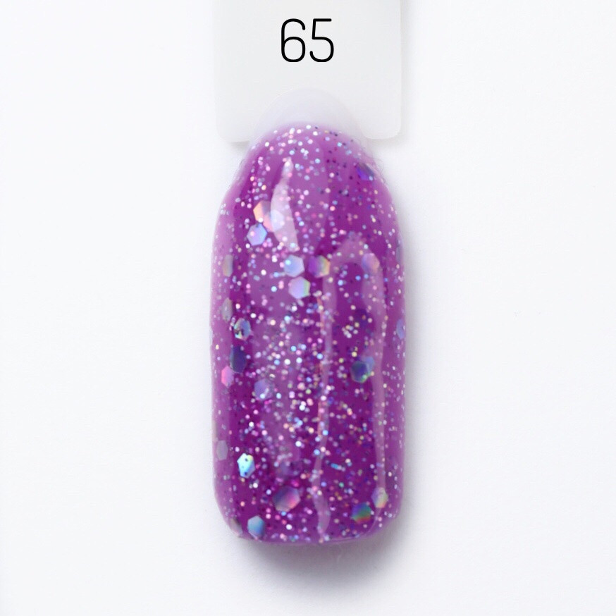 Гель-лак для нігтів Bravo №65 Фіолетовий квітка бузку lilac flower 10мл